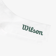 Tất Thể Thao Wilson Crew Logo Sock Bright White/Sycamore WU00017W028001