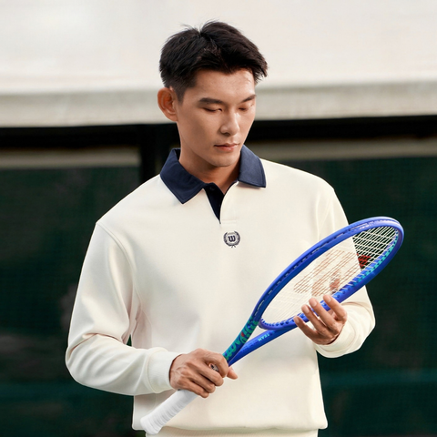 Áo Thun Dài Tay Nam Wilson Clubman Collared Pullover Sandrift WN00148W002001