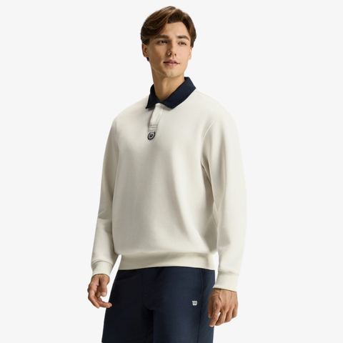 Áo Thun Dài Tay Nam Wilson Clubman Collared Pullover Sandrift WN00148W002001