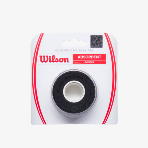 Quấn Cán Vợt Pickleball Wilson Absorbx Overgrip Pickleball 3 Pack Black WR8911002001
