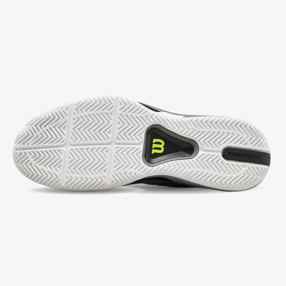 Giày Tennis Nam Wilson Rush Tour 5 Clay Men's Tennis Shoe Titanium/Black WRS339650U
