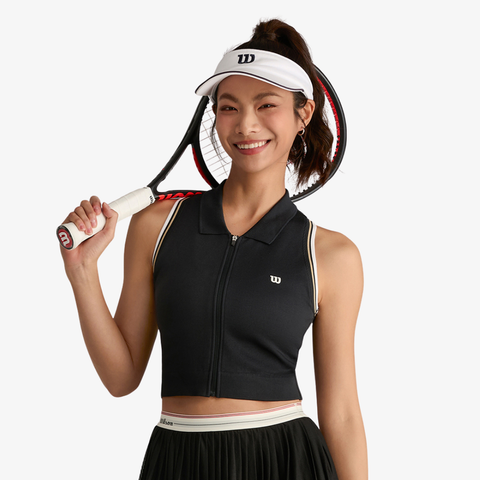 Áo Nữ Thể Thao Wilson Seamless Full-zip Tank Airy WW20051432BKA