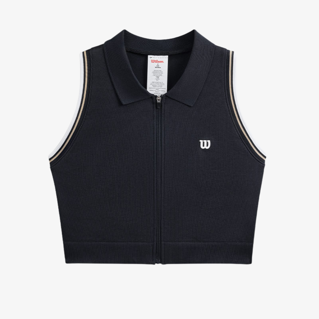 Áo Nữ Thể Thao Wilson Seamless Full-zip Tank Airy WW20051432BKA