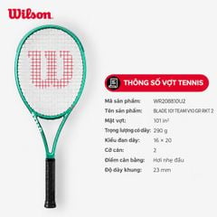 Vợt Tennis Wilson Blade 101 Team V10 Tennis Racket (Chưa Căng Dây) WR208810U