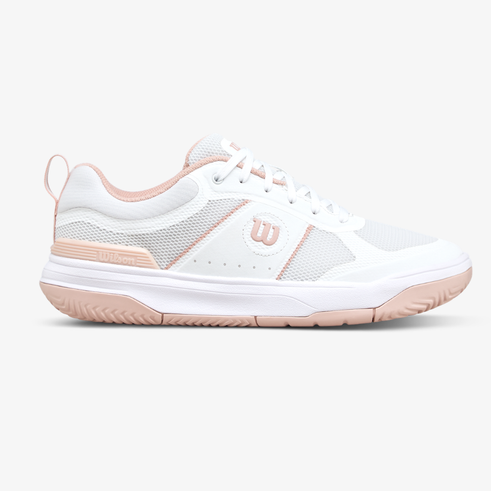 Giày Pickleball Thể Thao Nữ Wilson Pickle Pro Women's Pickleball Shoes White/White /Cameo Rose WRS334590U