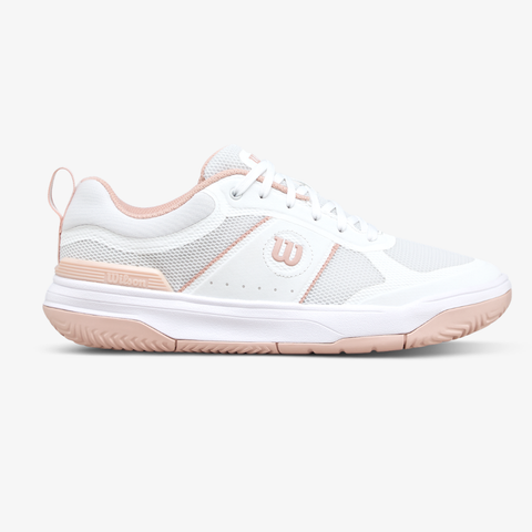 Giày Pickleball Thể Thao Nữ Wilson Pickle Pro Women's Pickleball Shoes White/White /Cameo Rose WRS334590U