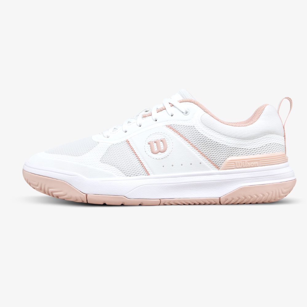 Giày Pickleball Thể Thao Nữ Wilson Pickle Pro Women's Pickleball Shoes White/White /Cameo Rose WRS334590U