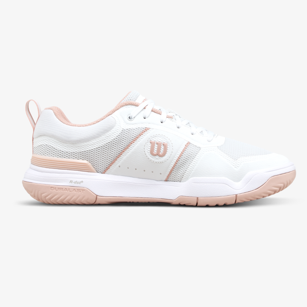 Giày Pickleball Thể Thao Nữ Wilson Pickle Pro Women's Pickleball Shoes White/White /Cameo Rose WRS334590U
