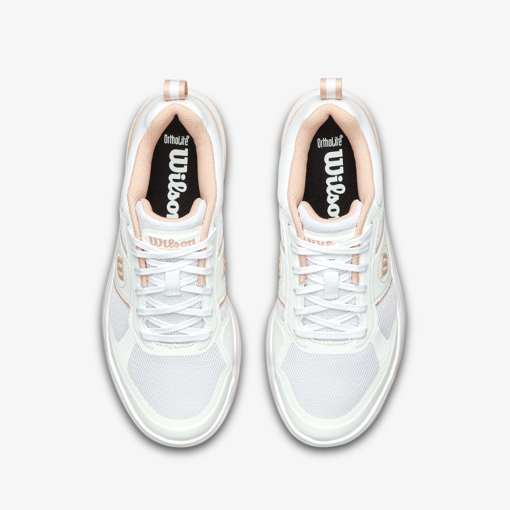 Giày Pickleball Thể Thao Nữ Wilson Pickle Pro Women's Pickleball Shoes White/White /Cameo Rose WRS334590U
