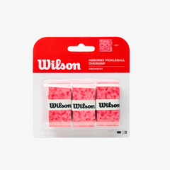 Quấn Cán Vợt Pickleball Wilson Absorbx Overgrip Pickleball 3 Pack Red WR8911001001