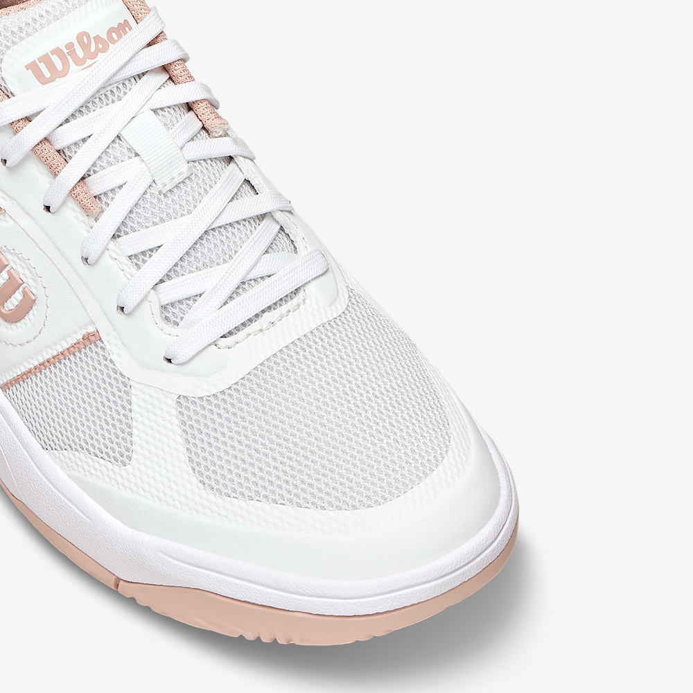 Giày Pickleball Thể Thao Nữ Wilson Pickle Pro Women's Pickleball Shoes White/White /Cameo Rose WRS334590U