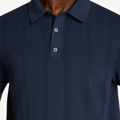 Áo Polo Nam Wilson Biltmore Pointelle Knit Polo Classic Navy WN00026U001001