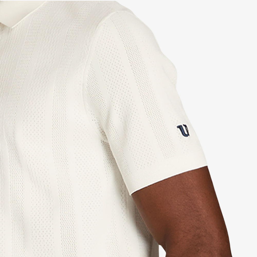 Áo Polo Nam Wilson Biltmore Pointelle Knit Polo Sandrift WN00026W002001