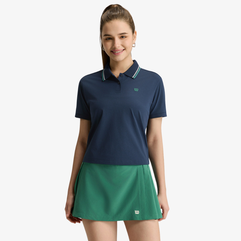 Áo Polo Nữ Wilson Women's Classic Crop Polo Classic Navy WE00152U001001