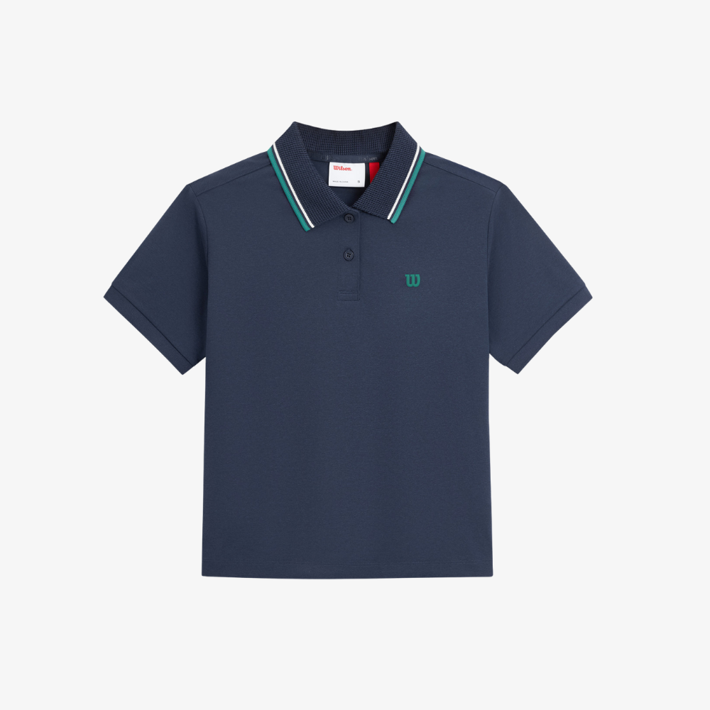 Áo Polo Nữ Wilson Women's Classic Crop Polo Classic Navy WE00152U001001