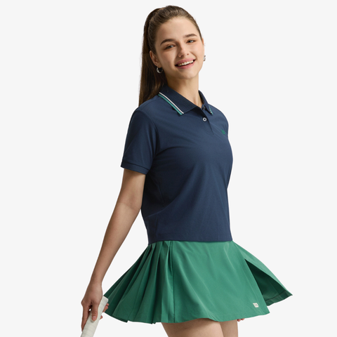 Áo Polo Nữ Wilson Women's Classic Crop Polo Classic Navy WE00152U001001
