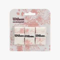 Quấn Cán Vợt Tennis Wilson 2024 Flower Overgrip 3 Pack SMU Pink/White WR8446301001
