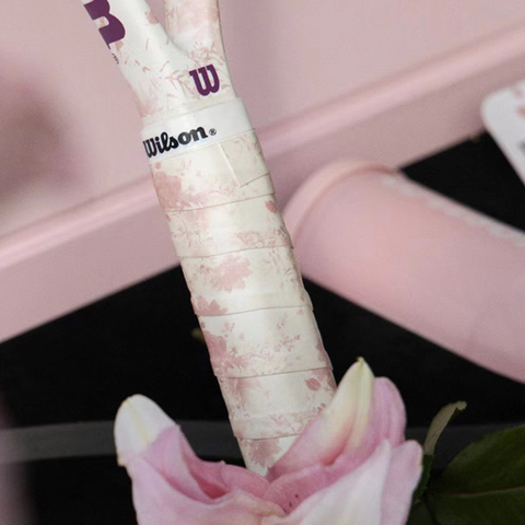 Quấn Cán Vợt Tennis Wilson 2024 Flower Overgrip 3 Pack SMU Pink/White WR8446301001