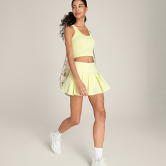 Chân Váy Thể Thao Tennis Nữ Wilson Women Classic Pleated Mini Skirt Tender Yellow WW00311Y008001