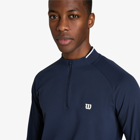 Áo Thun Nam Wilson Alley Half-Zip Long Sleeve Tee Classic Navy WM20071432DBC