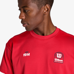 Áo Thun Nam Wilson Classic Cotton Graphic T-Shirt Varsity Red WN00016R044001