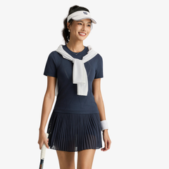 Chân Váy Nữ Wilson Women Mesh Pleat Skirt Classic Navy WE00097U001001