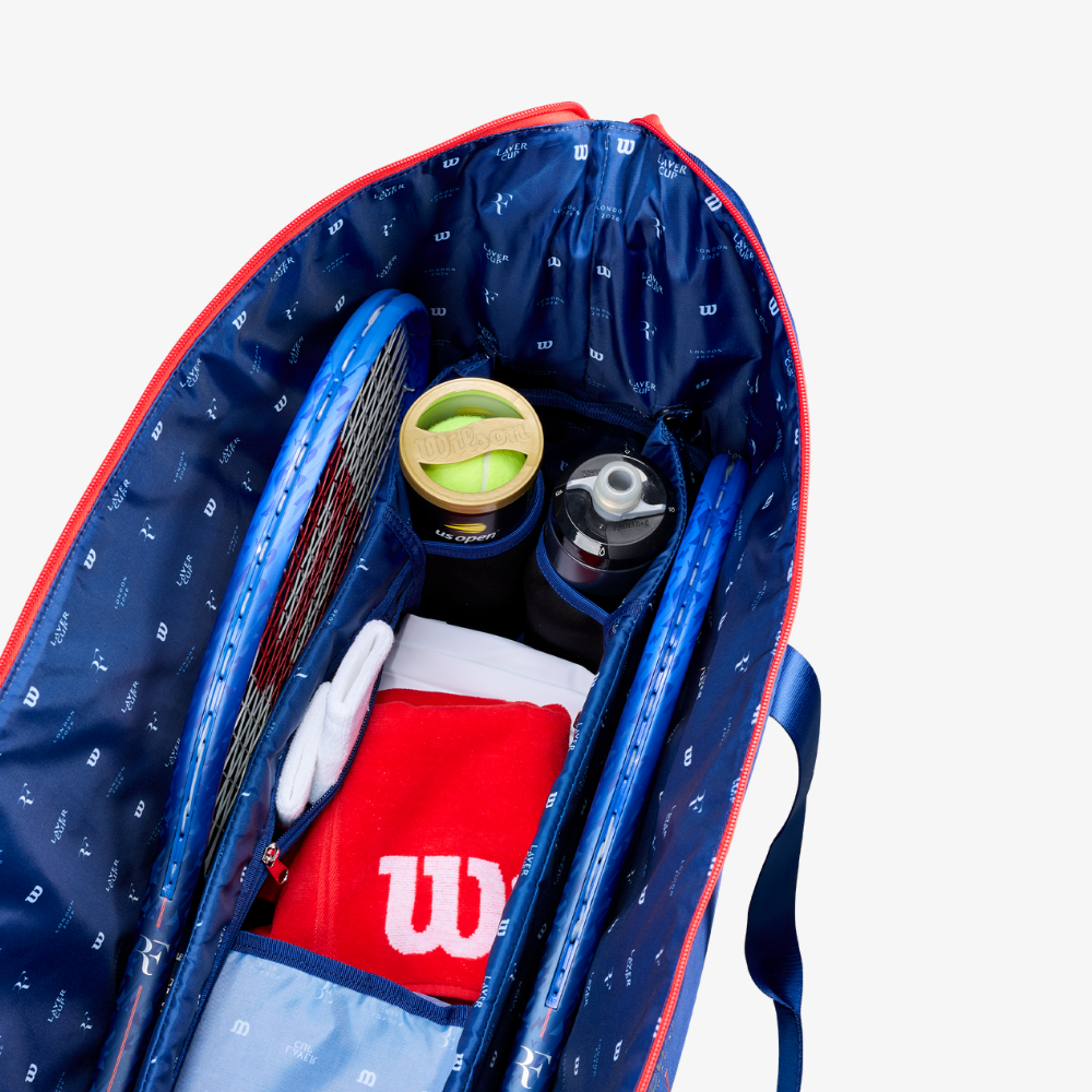Túi Đựng Vợt Tennis Wilson Laver Cup 2026 Practice Duffel Bag 6 Packs WR8057801001