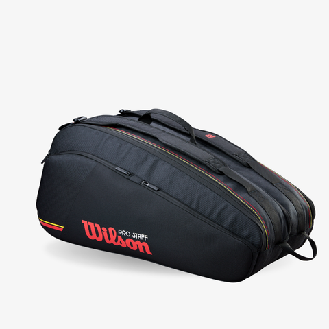 Túi Đựng Vợt Tennis Wilson Pro Staff Classic 12 Pack Racket Bag Black WR8051701001