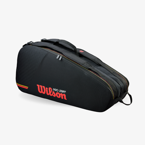 Túi Đựng Vợt Tennis Wilson Pro Staff Classic 6 Pack Racket Bag Black WR8051801001