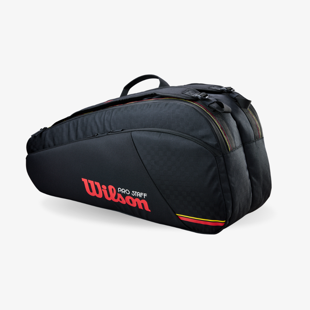 Túi Đựng Vợt Tennis Wilson Pro Staff Classic 6 Pack Racket Bag Black WR8051801001
