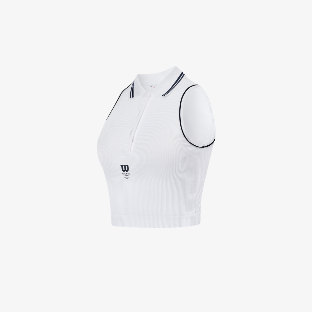 Áo Bra Polo Nữ Wilson Topping Seamless Polo Bra White WW00372411WTA