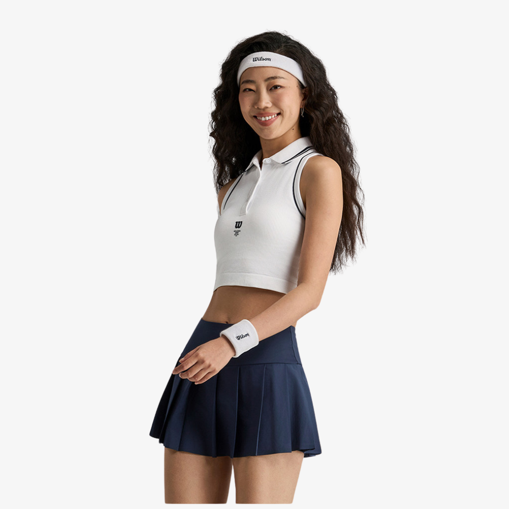 Áo Bra Polo Nữ Wilson Topping Seamless Polo Bra White WW00372411WTA