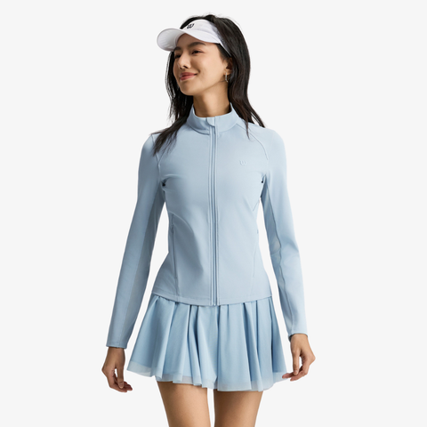 Áo Khoác Thể Thao Nữ Wilson Women Forehand Full Zip Jacket Blue Fog WE00166U016001