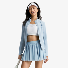 Áo Khoác Thể Thao Nữ Wilson Women Forehand Full Zip Jacket Blue Fog WE00166U016001