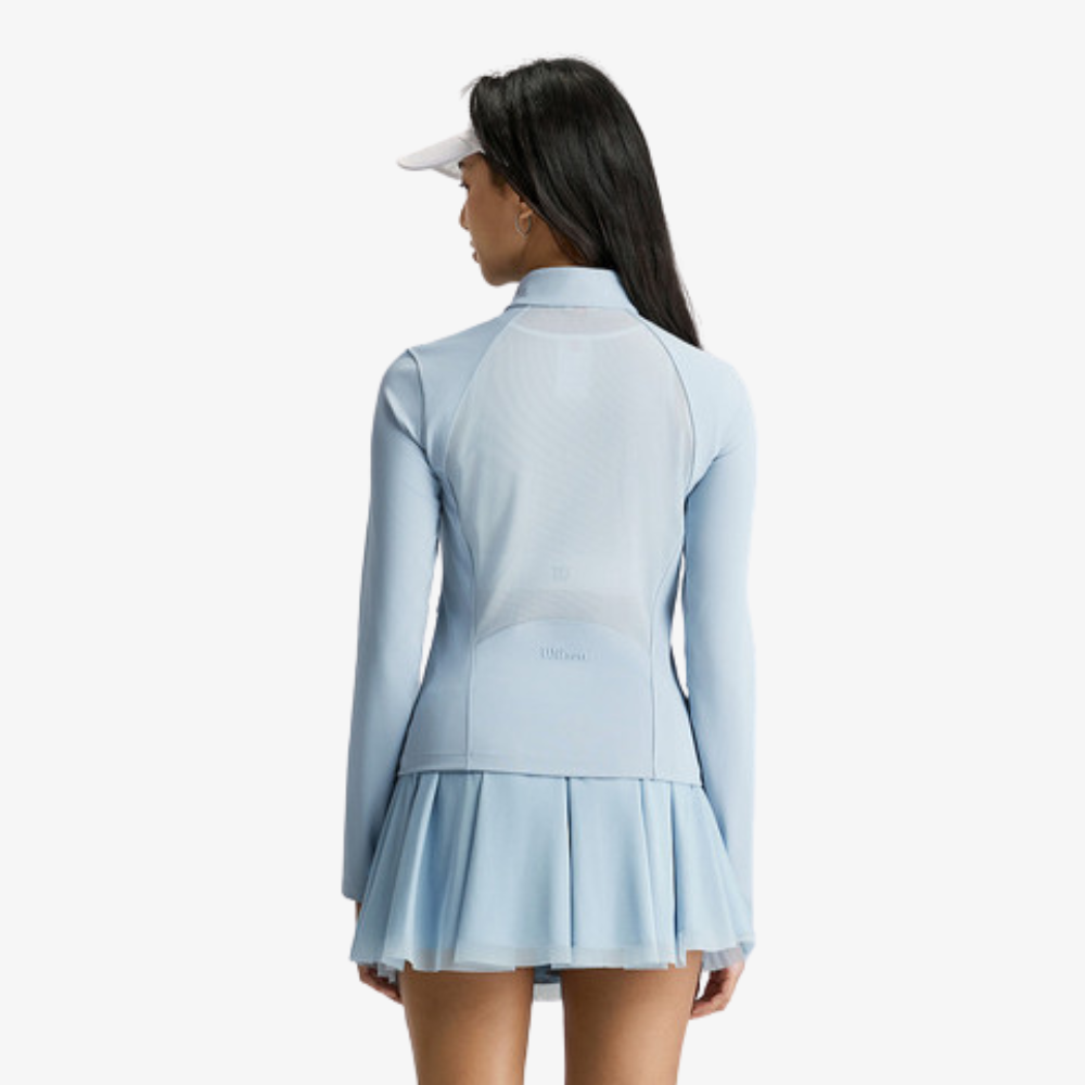 Áo Khoác Thể Thao Nữ Wilson Women Forehand Full Zip Jacket Blue Fog WE00166U016001