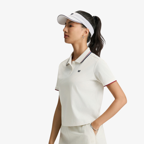 Áo Polo Nữ Wilson Women's Classic Crop Polo Sandrift WE00152W002001