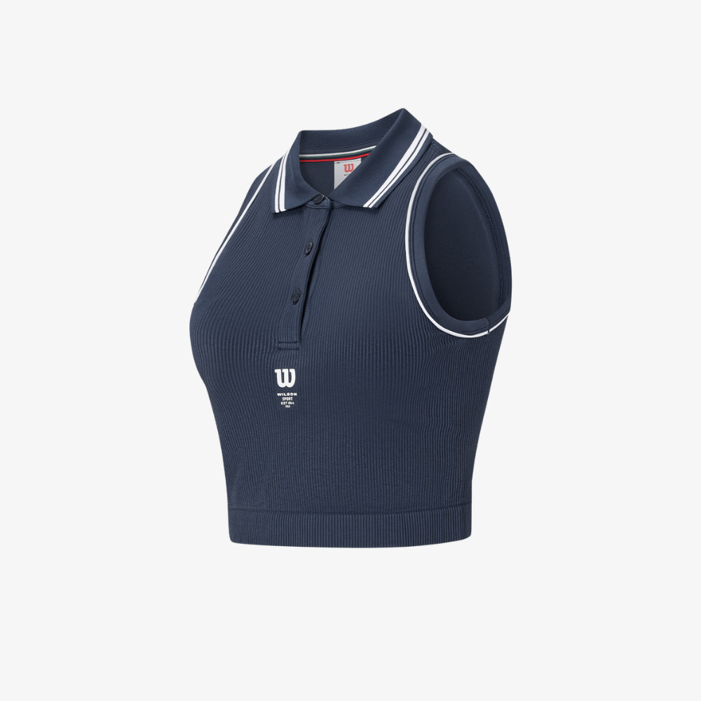 Áo Bra Polo Nữ Wilson Topping Seamless Polo Bra Classic Navy WW00372431DBC