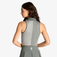 Áo Polo Nữ Wilson Topspin Seamless Polo Castor / Sandrift WE00321E079001