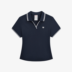 Áo Polo Thể Thao Nữ Wilson Women Daily V-Neck Polo Blue WE00264U001001