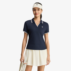 Áo Polo Thể Thao Nữ Wilson Women Daily V-Neck Polo Blue WE00264U001001
