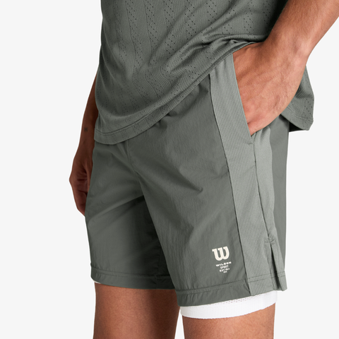 Quần Shorts Nam Wilson Men Classic Court 7in Grey WN00308E079001
