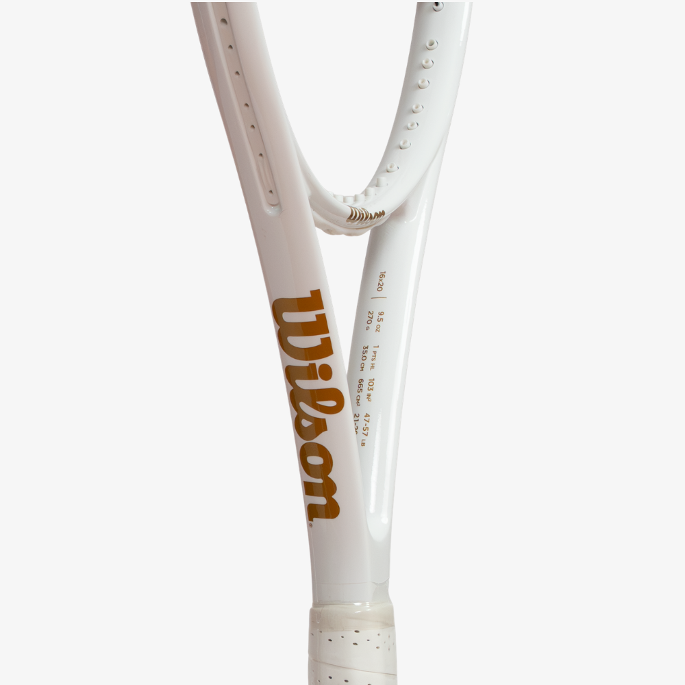 Vợt Tennis Wilson Tour 103 Tennis Racket White/Gold (Chưa căng dây) WR205011U