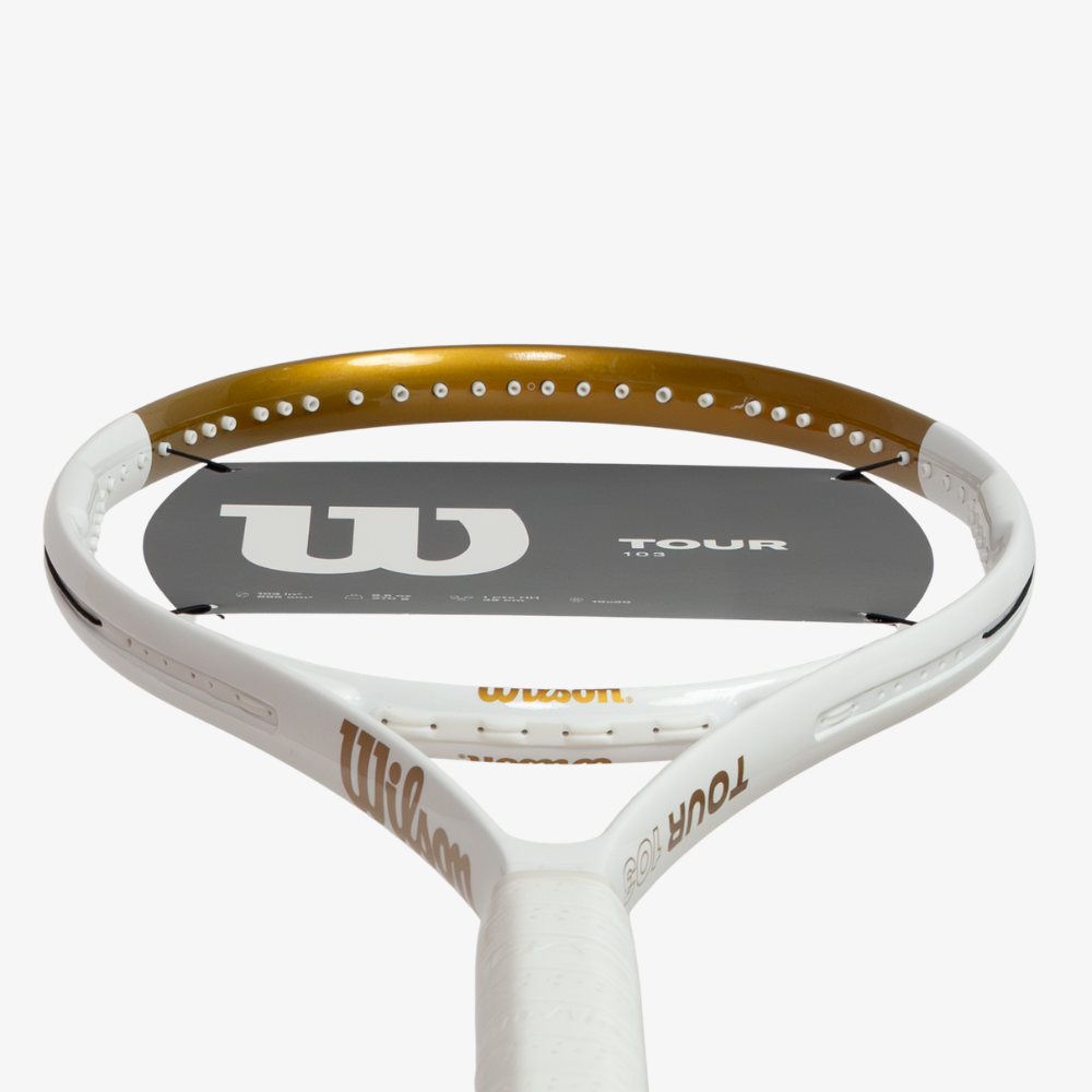 Vợt Tennis Wilson Tour 103 Tennis Racket White/Gold (Chưa căng dây) WR205011U