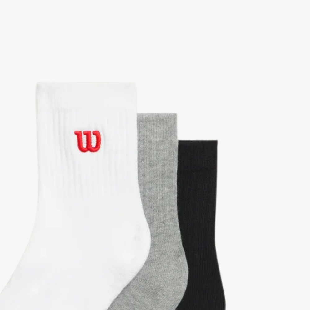 Set 3 Tất Thể Thao Wilson U Quater Top Sock 3 Pack WU00083511ZAA