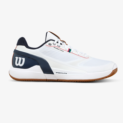Giày Tennis Nam Wilson Rush Pro 5 Clay Men's Tennis Shoe White /Navy Blazer/Gum1a WRS338670U