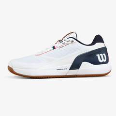 Giày Tennis Nam Wilson Rush Pro 5 Clay Men's Tennis Shoe White /Navy Blazer/Gum1a WRS338670U