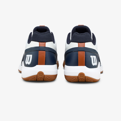 Giày Tennis Nam Wilson Rush Pro 5 Clay Men's Tennis Shoe White /Navy Blazer/Gum1a WRS338670U