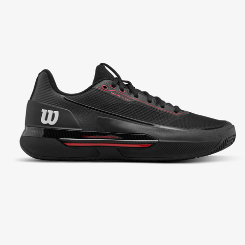 Giày Tennis Nam Wilson Rush Tour 5 Men's Tennis Shoe Black /Wilson Red /Microchip WRS00963002