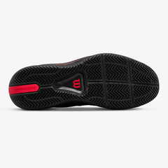 Giày Tennis Nam Wilson Rush Tour 5 Men's Tennis Shoe Black /Wilson Red /Microchip WRS00963002