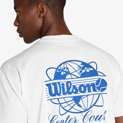 Áo Thun Nam Wilson Classic Cotton Graphic T-Shirt Bright White / Blue Quartz WN00016W001004
